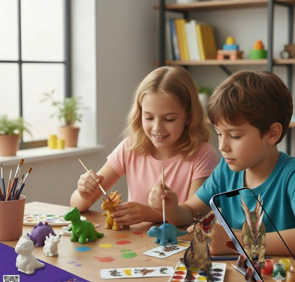Kit Dino’Color – Dinosaures + Réalité Augmentée