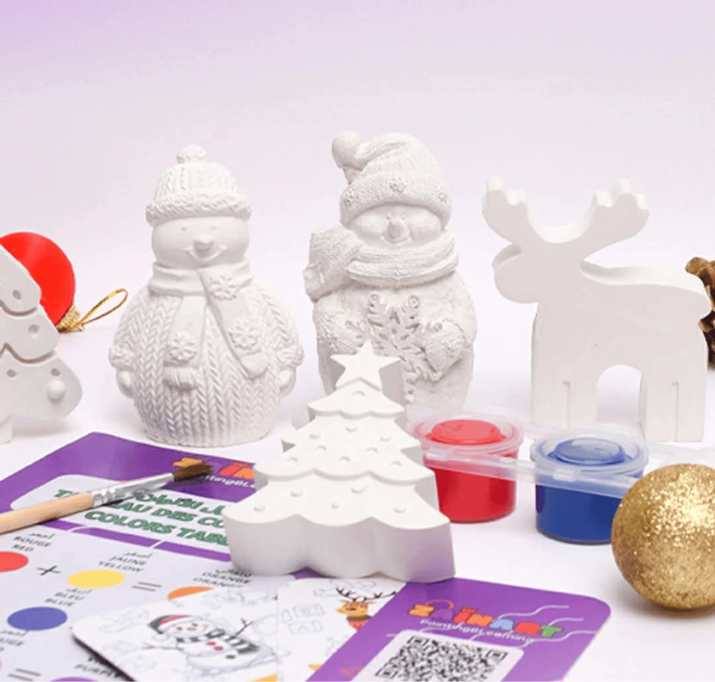 Kit de fin d'année – Homme de neige magnets + Réalité Augmentée